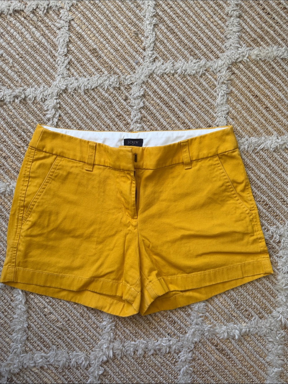 J. Crew Bright Yellow Cotton Chino Bermuda Shorts